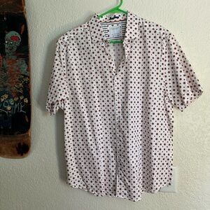 Denim & Flower; Flower Print Button Down shirt